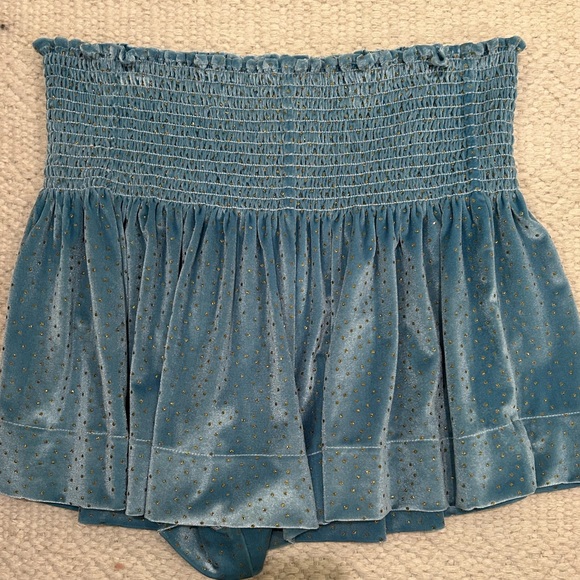 Koch Dresses & Skirts - blue Koch erica skirt with gold sparkle specks